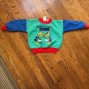 Mickey & Goofy Kids Sweatshirt - Green and Blue